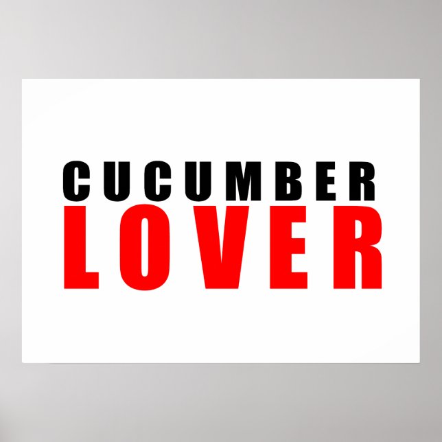 Cucumber älskare poster (Framsidan)