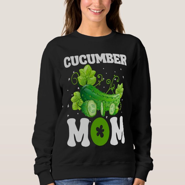 Cucumber Mom Vegetable Mothers' Day Gardener T Shirt (Framsida)