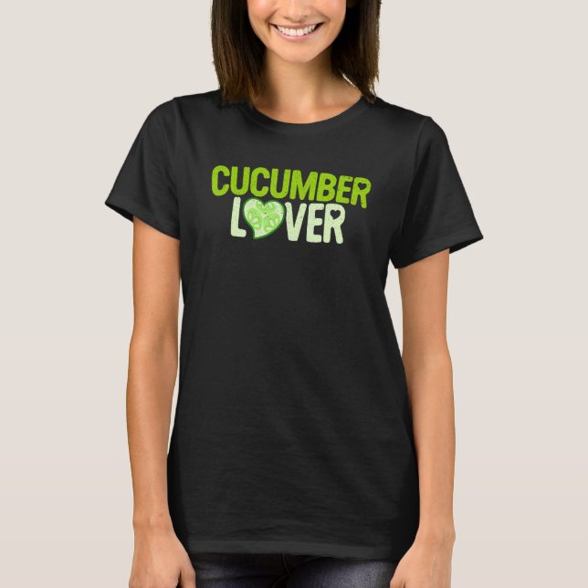 Cucumber Pickle Gurka Vegan Bonde T Shirt (Framsida)