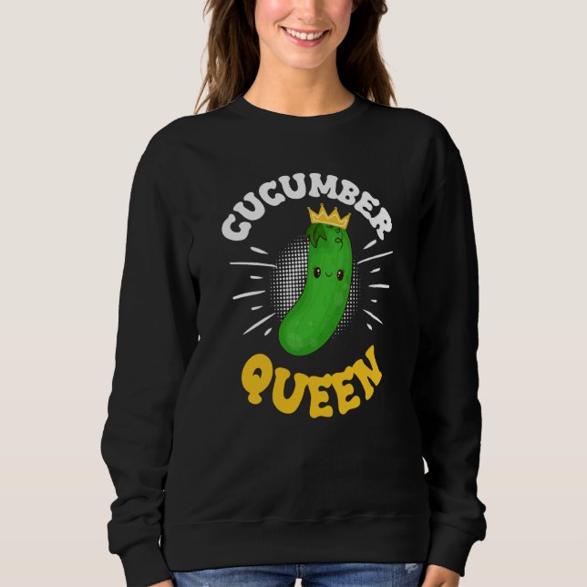 Cucumber Queen Fruit Vegetable Mother's Day Garden T Shirt (Framsida)