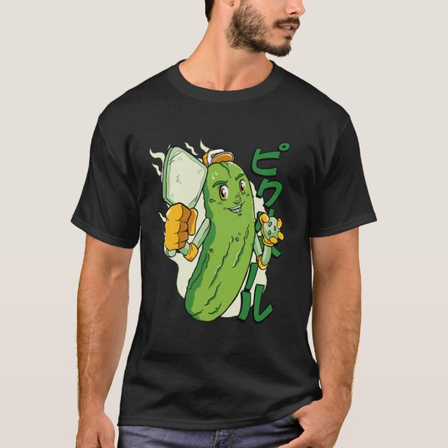 Cucumber Veggies Vegetable Asian Pullover Hoodie T Shirt (Framsida)