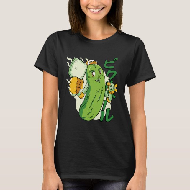 Cucumber Veggies Vegetable Asian T Shirt (Framsida)