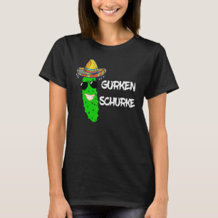 Cucumber Villain Cucumer Vegetable Sombrero Costum T Shirt