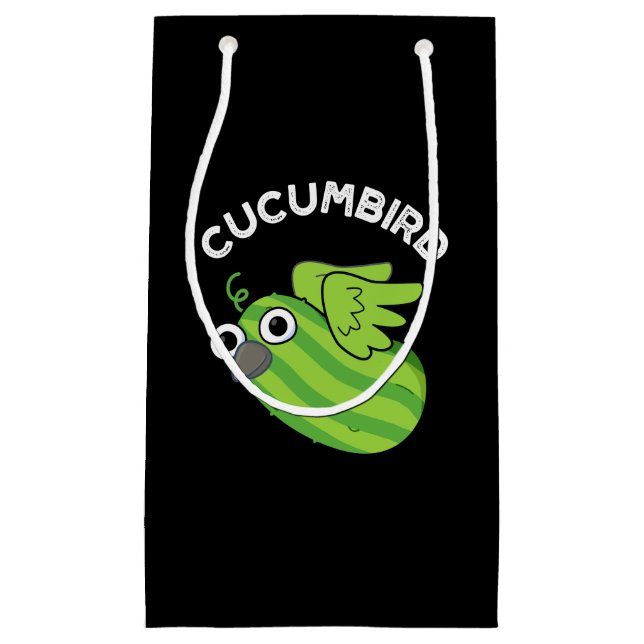 Cucumbird Funny Veggie Cucumber Pun Mörk BG (Framsidan)
