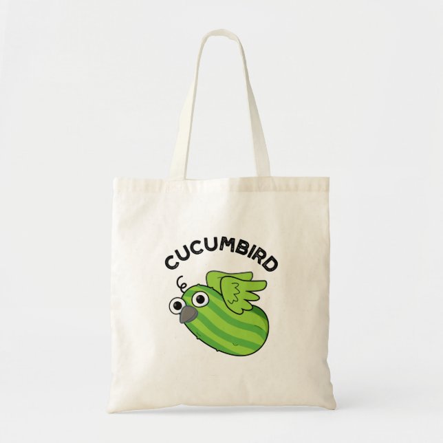 Cucumbird Funny Veggie Cucumber Pun Tygkasse (Framsidan)