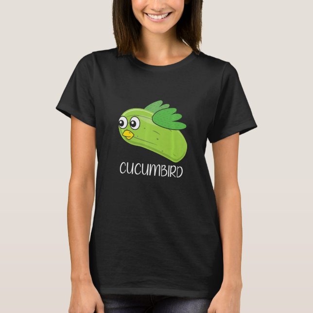 Cucumbird Vegetarian Vegetable Veggies Vegan Cucum T Shirt (Framsida)