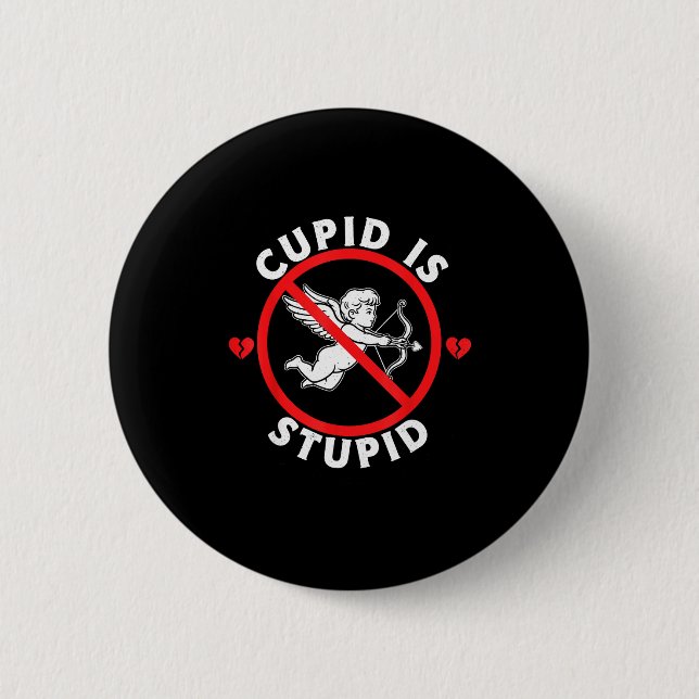 Cud Is Stud Hate Valentines Anti Valentine Stud Cu Knapp (Framsida)