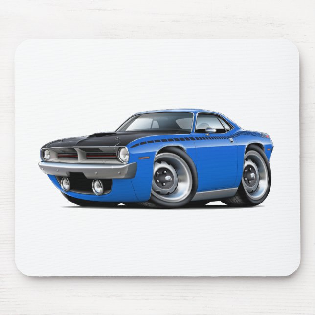 Cuda AAR blåttbil 1970 Musmatta (Framsidan)