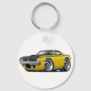 Cuda AAR gul bil 1970 Nyckelring