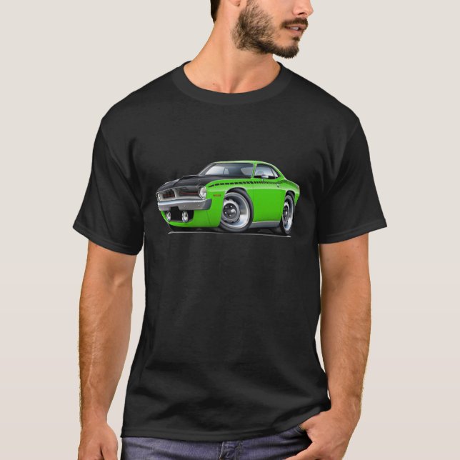 Cuda AAR limefruktbil 1970 Tee Shirt (Framsida)