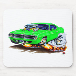 Cuda grön bil 1970 musmatta