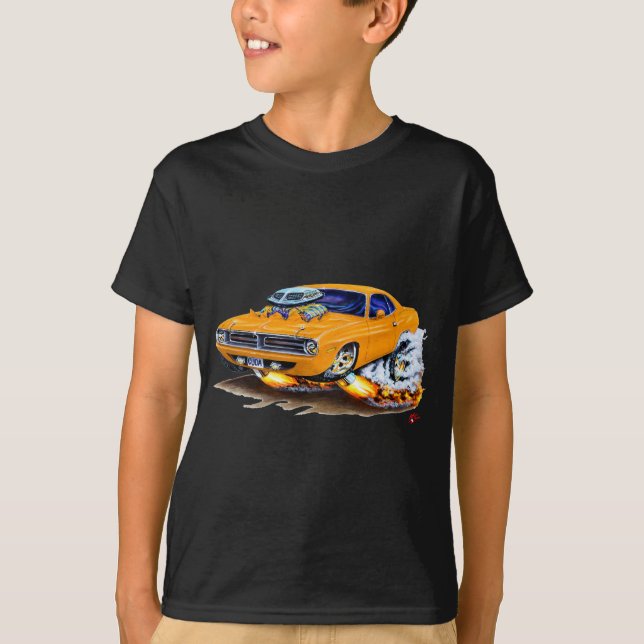Cuda orangebil 1970 t shirt (Framsida)