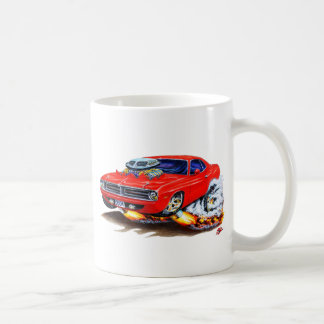 Cuda röd bil 1970 kaffemugg