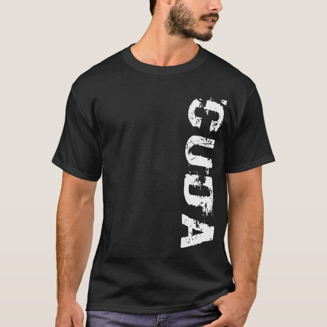 Cuda Vert logotyputslagsplats T-shirt (Framsida)