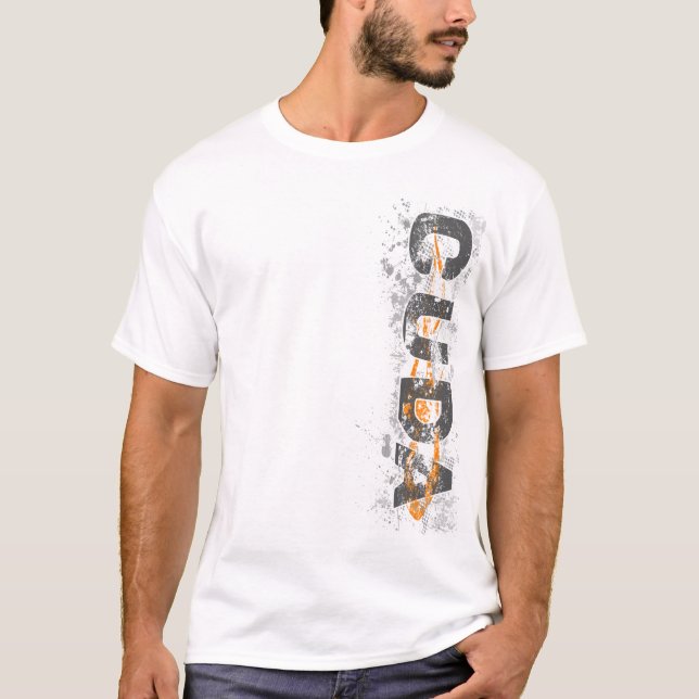 Cuda Vert orange T-tröja v2 Tee Shirt (Framsida)