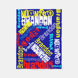 Cudda Warm ull Personlig Namn Blankett Fleecefilt