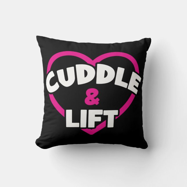 Cuddle and Hiss - Ljudig Novelty Weight Lyfts Gym Kudde (Framsida)