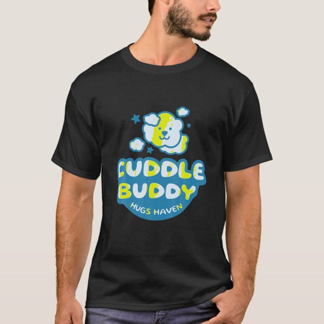 Cuddle Buddy Hugs har Cuddle Crew Attire åt honom T Shirt (Framsida)