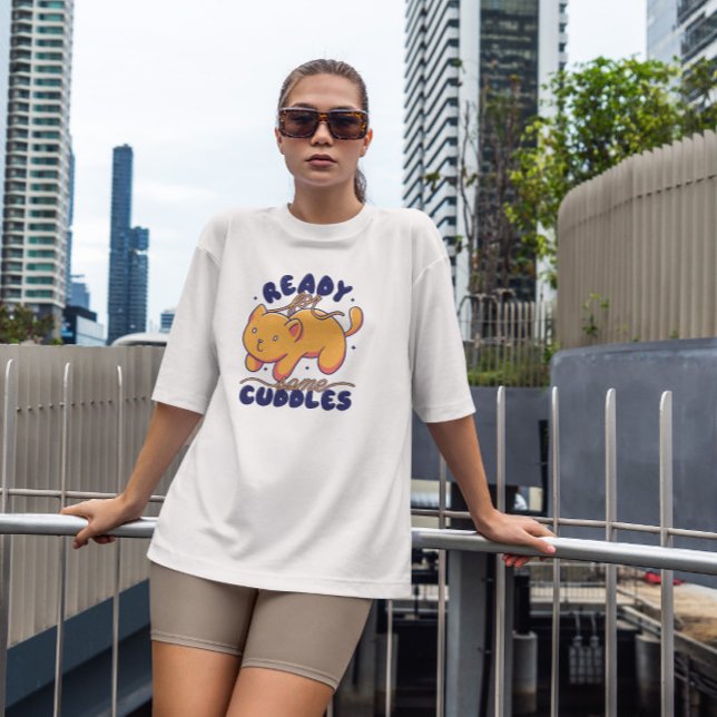 Cuddle Cat T Shirt (Skapare uppladdad)