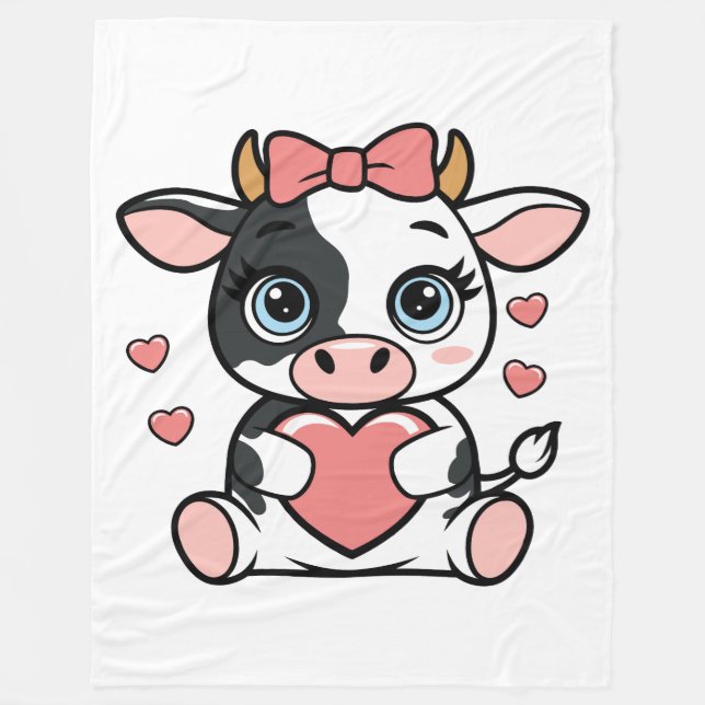 Cuddle Cow 60 x 80 Fleece Blanket (Framsidan)