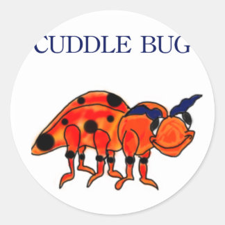 Cuddle Kryp Sticker Runt Klistermärke