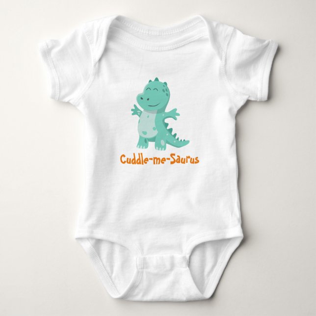 Cuddle-Me-Saurus: Enormt Dino Delight T Shirt (Framsida)