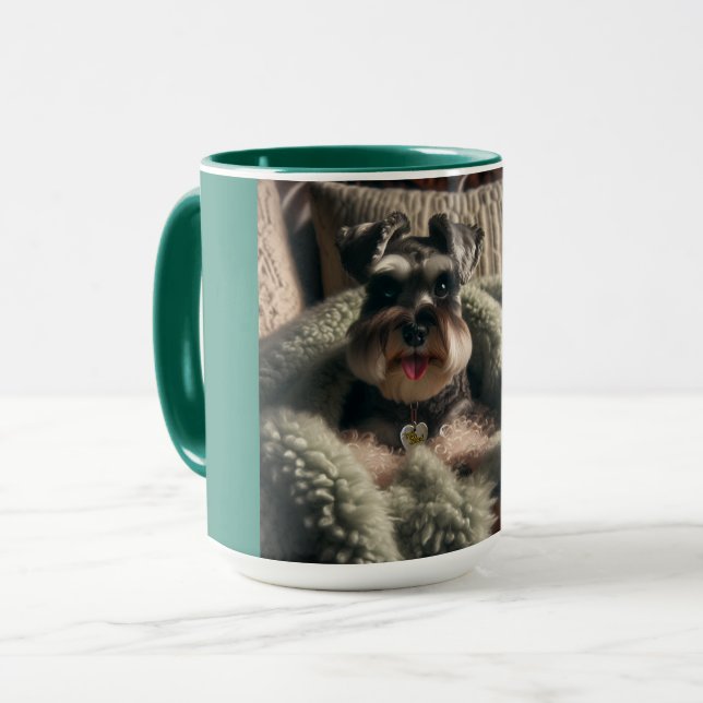 Cuddle Season Miniature Schnauzer Mugg (Framsida vänster)