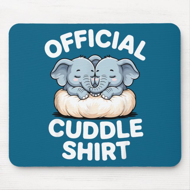 Cuddle Shirt Cute Baby Elephant Snuggle  Musmatta (Framsidan)