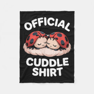 Cuddle Shirt Cute Ladybug Couple Cozy  Fleecefilt