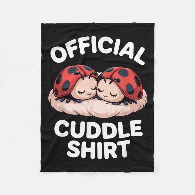 Cuddle Shirt Cute Ladybug Couple Cozy  Fleecefilt (Framsidan)