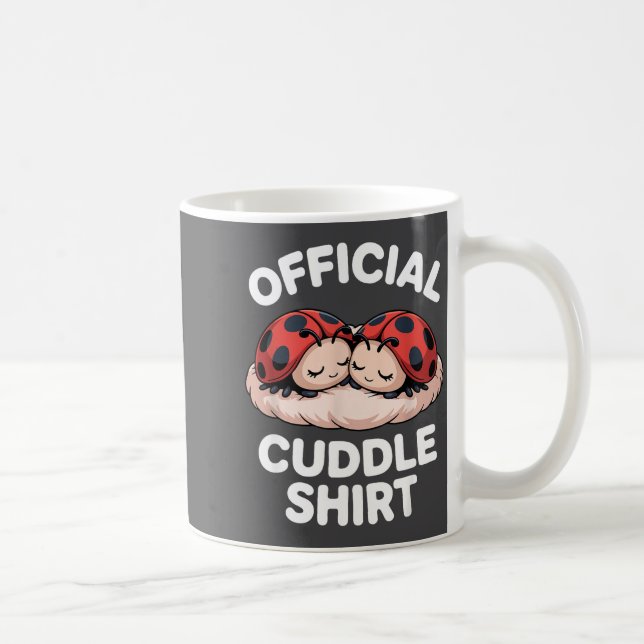 Cuddle Shirt Cute Ladybug Couple Cozy  Kaffemugg (Höger)