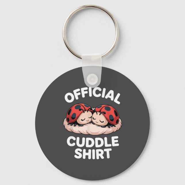 Cuddle Shirt Cute Ladybug Couple Cozy  Nyckelring (Framsida)