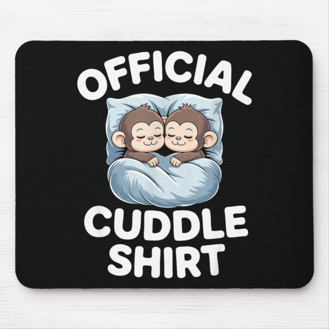 Cuddle Shirt Cute Sleepy Monkey Couple  Musmatta (Framsidan)