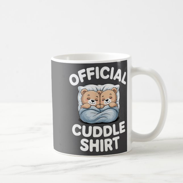 Cuddle Shirt Cute Teddy Bear Sleepwear  Kaffemugg (Höger)