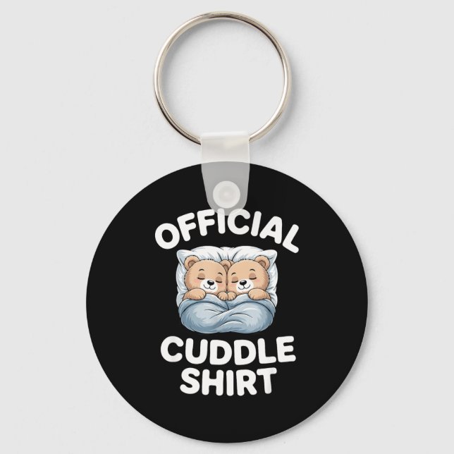 Cuddle Shirt Cute Teddy Bear Sleepwear  Nyckelring (Framsida)