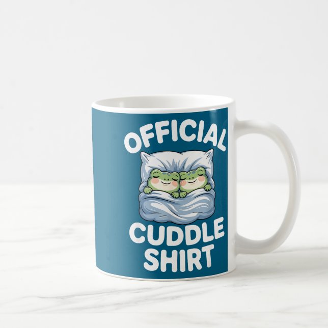 Cuddle Shirt Funny Cute Frogs Cozy  Kaffemugg (Höger)