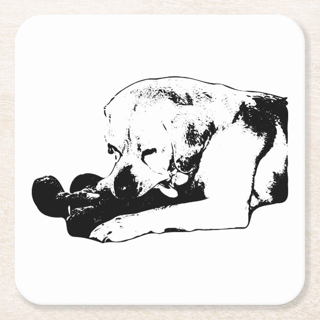 Cuddle the Favorite Underlägg Papper Kvadrat (Framsidan)