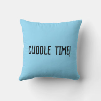 Cuddle Time! Cute Cartoon Teddy Bear Throw Pillow  Kudde
