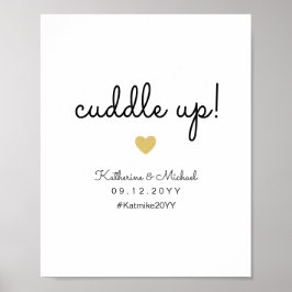 Cuddle Up Bröllop Blanket eller Shawl Favorittecke Poster
