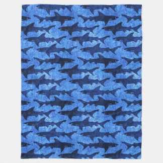 Cuddle up with some Sharnyj Deep Sea Blue Fle Fleecefilt