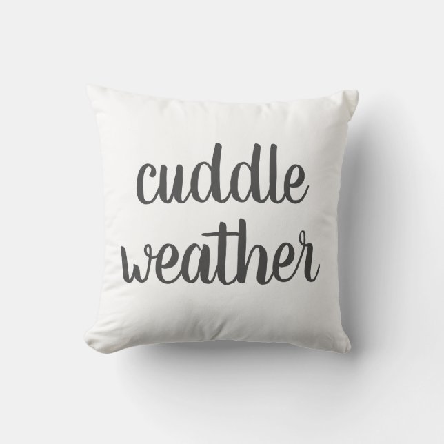 Cuddle väder Dekorativ kudde (Framsida)