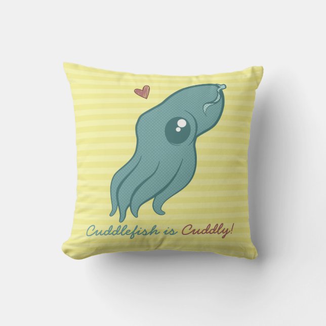 Cuddlefish är kelig kudde (Framsida)