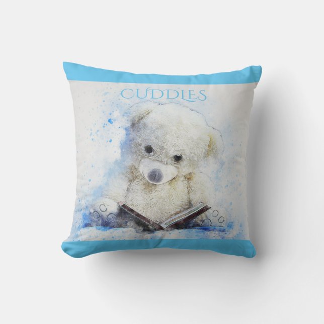 'Cuddles' björn dekorativ kudde. Kudde (Framsida)