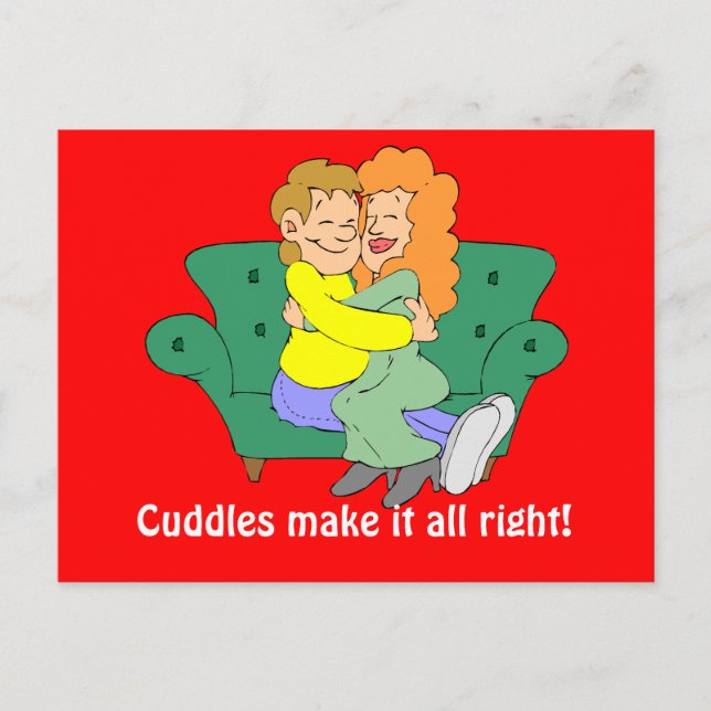 Cuddles gör det hela högerna vykort (Framsida)