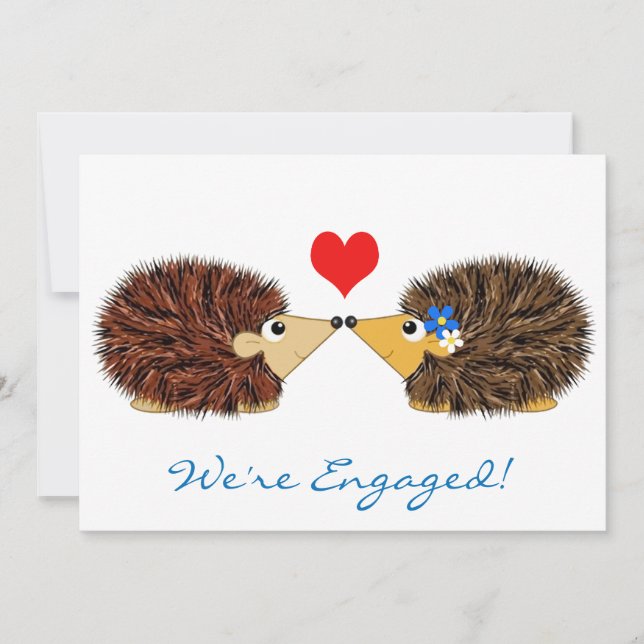Cuddley Hedgehogs Vi är engagerade Meddelande (Framsida)