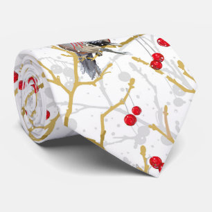 Cuddling Chickadees Romantik Neck Tie Slips