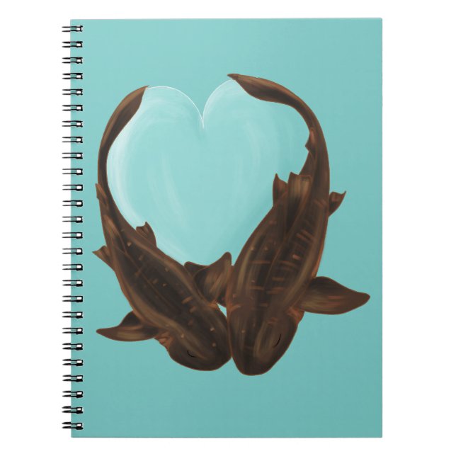 Cuddling Nurse Sharks Anteckningsbok (Framsidan)
