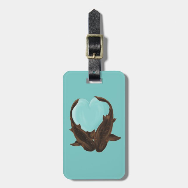 Cuddling Nurse Sharks Bagagebricka (Vertikal Framsida)