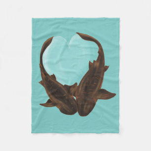 Cuddling Nurse Sharks Fleecefilt