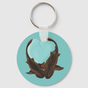 Cuddling Nurse Sharks Nyckelring